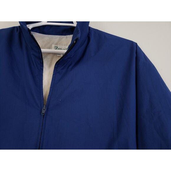 (J5) Vtg Forrester’s Golf Jacket Mens Size XXL Gorte Windbreaker Blue USA - Picture 4 of 12